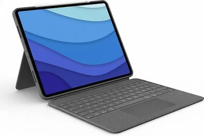 Logitech Combo Touch Tastaturcase für iPad Pro 12,9“ (5./6. Gen ITALIENISCH GRAU - Bild 1 von 4