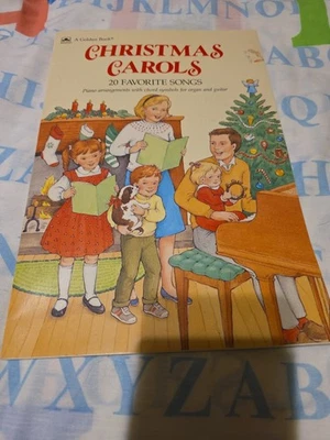 Vintage Golden Book Christmas Carols Songs Piano Arrangements 1990 Pre Owned - Image 1 of 4
