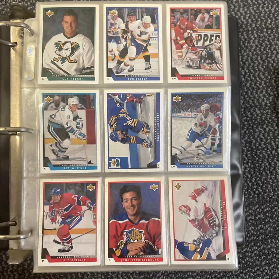 1993-94 UPPER DECK UD Series 1+2 COMPLETE SET 1-575 Gretzky Jagr Bure Selanne - Image 1 of 2