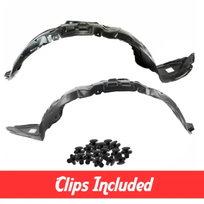 Front Left & Right Side Fender Liner Set w/ Clips For 2010-2011 Mazda 3 2.0L Foto 1 de 4