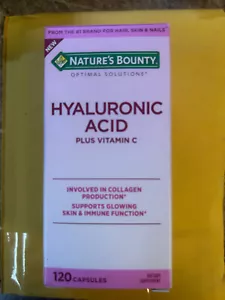 Hyaluronic Acid 120's + Vita C Natures Bounty Plus Vita C Collagen Skin Immune - Picture 1 of 5