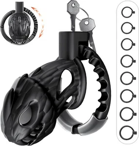 Dokehu Male Chastity Cage Large Lightweight Chastity Device with Adjustable 8... - Picture 1 of 6