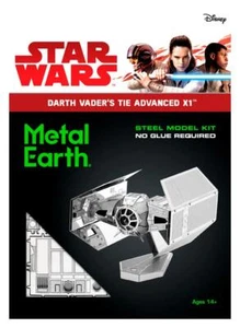 Fascinations Metal Earth Star Wars Darth Vader's TIE Fighter 3D Steel Model Kit - Picture 1 of 9