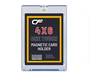 CF Magnetic Card Holder One Touch - 4" x 6"  Sports 4x6 Post Card Photo Holder - Picture 1 of 6