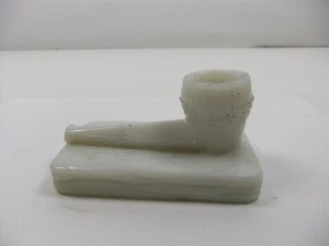 Soporte para fósforo de tubería de vidrio blanco - Imagen 1 de 12