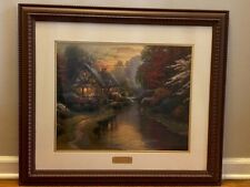 Thomas Kinkade "A Quiet Evening" Signed Numbered Framed w/COA  16X20