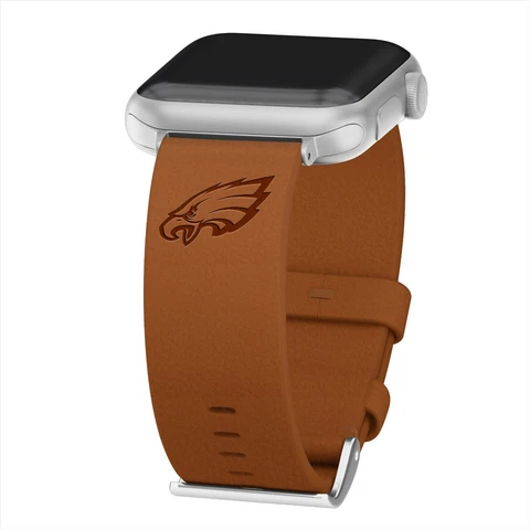 Philadelphia Eagles Premium Leather Apple Watch Band Cover