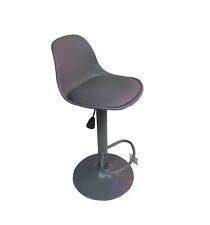 2 x GREY Bar Stools Swivel Seat Chair Adjustable Bar Breakfast Counter Barstool