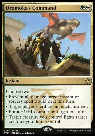Magic the Gathering MTG Dromoka's Command (221) Dragons of Tarkir   LP - Image 1 of 1