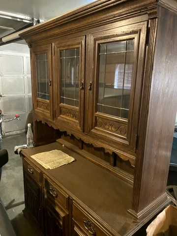 Ethan Allen Royal Charter Oak Buffet China Cabinet Cover