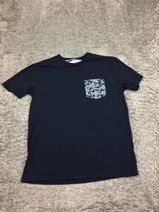 Original Penguin Munsingwear Shirt Boys Size Medium Blue Pocket Tee - Picture 1 of 11