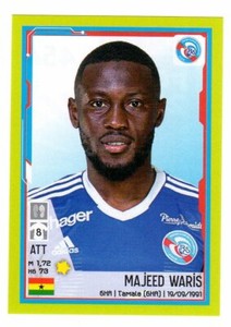 PANINI FOOTBALL 2022 Ligue 1 & 2 sticker #454 Majeed WARIS RC Strasbourg Alsace