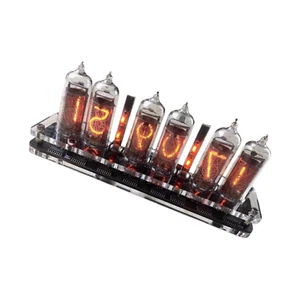 IN-14 6- digits Nixie clock Carbon fiber case With installed tubes - Picture 1 of 14