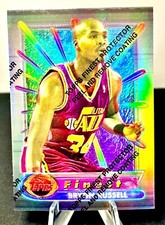 BYRON RUSSELL 1994-95 TOPPS FINEST MINT REFRACTOR #137 LOOK!