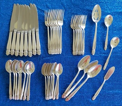 Danish Princess silverplate, Holmes & Edwards. 47 pieces. FREE SHIPPING. - Image 1 of 4