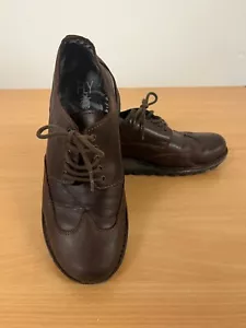Fly London Brown Leather Lace Up Shoes Uk Size 6 - Picture 1 of 6