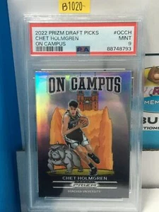 Prizm Draft Picks 2022 Chet Holmgren en el campus SSP estuche Hit RC PSA 9 como nuevo #B1020 - Imagen 1 de 1