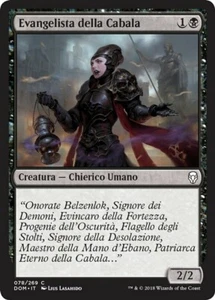 MTG Magic DOM Dominaria - 1x ITA NM 078 C Evangelista della Cabala - Picture 1 of 1