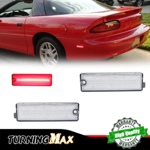 Clear Lens Rear Bumper Side Marker LED Indicator Lights For 1993-02 Chevy Camaro - Picture 1 of 11