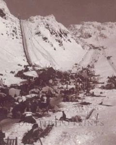 Klondike Gold Rush 1898 Photograph Chilkoot Pass Alaska Miners Mine 8x10 Print - Picture 1 of 2