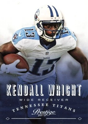 2013 Prestige Football #190 Kendall Wright Tennessee Titans 8o - Image 1 of 2