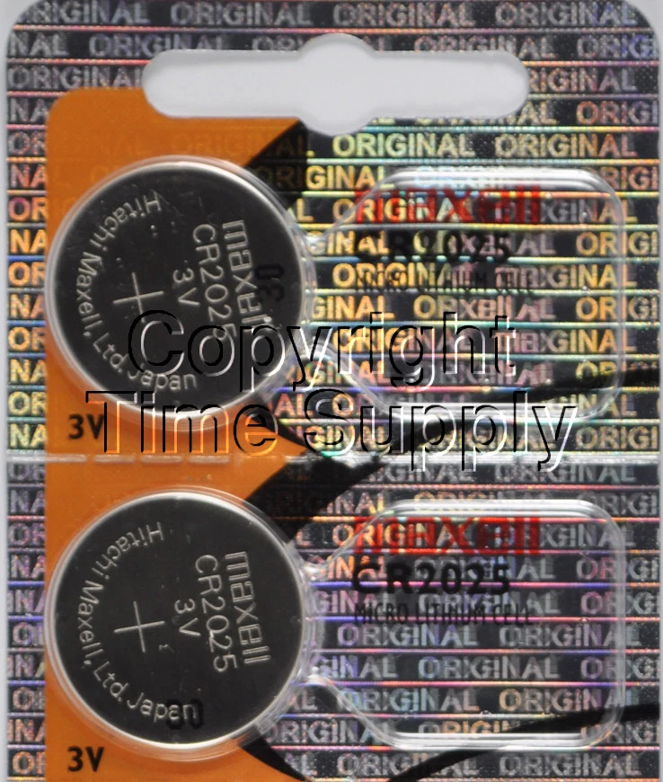 Maxell original  2025 CR 2025 Lithium 3V Battery ( 2 PC ) - Image 1 of 1