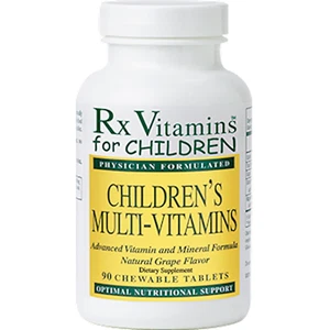 Rx Vitamins Children's Multi Vitamin 90 Chewable Tablets Grape Flavor for Kids - Picture 1 of 4