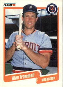 1990 Carta da baseball Alan Trammell Fleer #617 - Foto 1 di 2