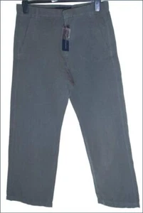 Neu Herren French Connection Jeans Hose lose Passform Leinenmischung Sturmgrau - Bild 1 von 3