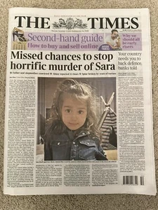 The Times 12th December 2024 12/12/24 Sara Sharif Case & Second Hand Guide - Picture 1 of 1