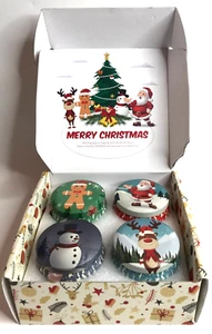 DUFTKERZE 4 Dosen verpackt Geschenkset Weihnachts- & Neujahrswünsche, Gemüsewachs - Bild 1 von 5