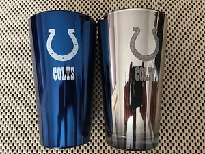 2015 Indianapolis Colts Season Schedule Pint Glasses Set of 2 - Picture 1 of 3