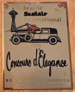 1975 BSA Seattle Seafair International Concourse d'Elegance Metal Plate - Picture 1 of 1
