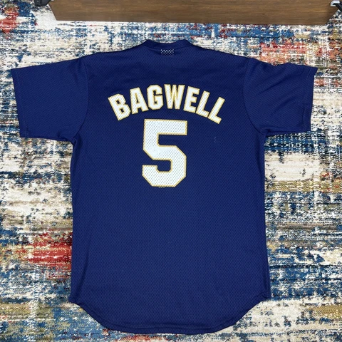 Vtg Authentic Majestic Houston Astros Jeff Bagwell #5 Jersey Mens Sz M USA Made Cover