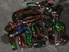 Nice Rubbed/Rough Indonesian Fossil/Branch Opals 67cts Green/Red Fires NR lot