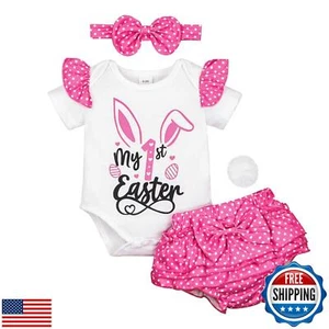 FOCUTEBB 12-18 Months My 1st Easter Outfits Baby Girl Easter Outfit Baby Girl - Picture 1 of 5