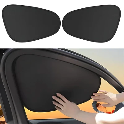 Extensor de visera bloqueador UV estático para ventanas laterales de automóvil 2 piezas para Honda Foto 1 de 4