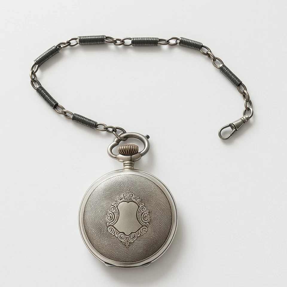 Antique Russian “Petrovskie” Silver Pocket Watch 0.875 Silver ,15 Rubis,Working - Image 1 of 4