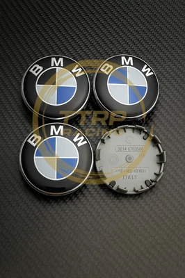 HUB CAPS B M W ALLOY WHEEL CENTRE HUB CAPS BM W 1 2 3 4 5 6 7 Series 68mm SIZE - Image 1 of 4