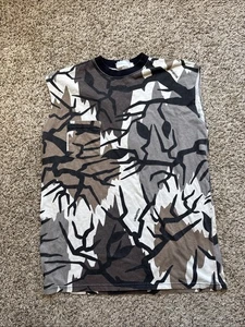 Vintage Predator Camouflage TShirt Herren Large Brown Camo - CUT OFF SLEEVE Gebraucht - Bild 1 von 15