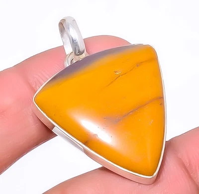 Mookaite Amarillo - Australia Colgante Plata de Ley 925 1.56" P1932-35 Foto 1 de 4