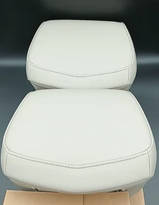 2015-2020 Cadillac Escalade Front Left & Right Headrest Beige Pair OEM - NEW - Picture 1 of 14