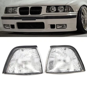 2PCS LH+RH Corner Light Turn Lamp Clear For BMW 3 Series E36 Coupe 1991~1998 - Picture 1 of 8