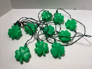 Shamrock 10' of 10 Lights St Patricks Day Indoor/Outdoor Lightstring Plug-in Set - Picture 1 of 2