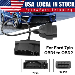 Herramienta de reparación de motores Ford 7 pines OBD1 a OBD2 cable adaptador lector de códigos escáner - Imagen 1 de 18