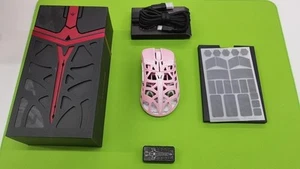 WLMOUSE Sword X Wireless Gaming Mouse Pink Omron Switch Used - Photo 1/7