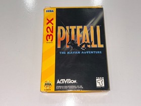 Pitfall: The Mayan Adventure (Sega 32X) CIB Complete w Manual & Poster N MINT