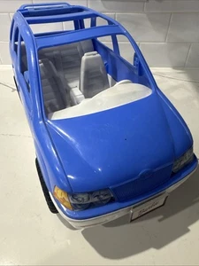 Barbie azul y blanco SUV coche furgoneta pop out picnic vintage SUV y cesta - Imagen 1 de 15