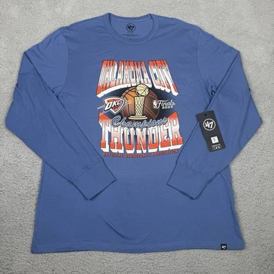 Oklahoma City Thunder Shirt Mens XL 47 Long Sleeve 2025 NBA Champions Tee NWT - Image 1 of 4