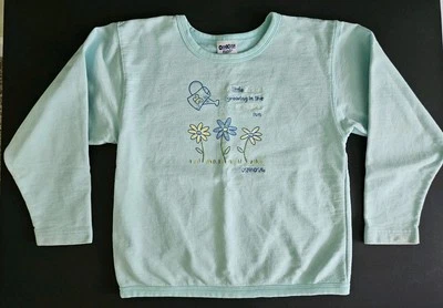 Vtg OshKosh B’gosh Girls Garden Shirt 3 Little Daisies Sz 6X USA Made Flowers - Image 1 of 4